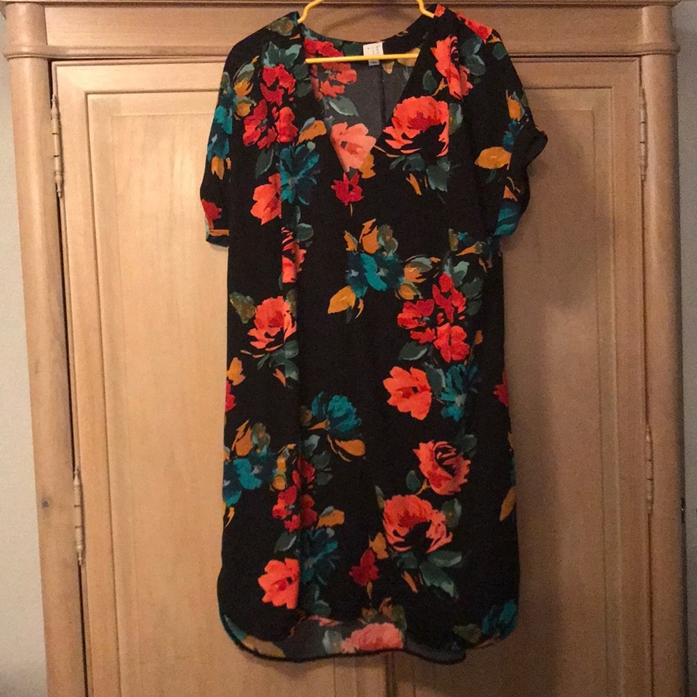 Floral dress - 2X